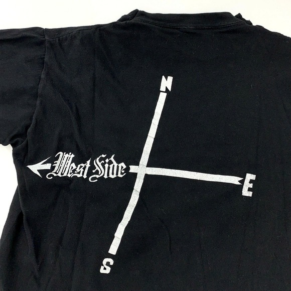 Vintage Single Stitch West Side Shirt M Gangster Life Rap Hip Hop Cholo LA - Picture 4 of 12